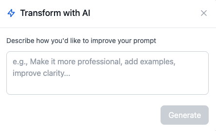 AI prompt assistance